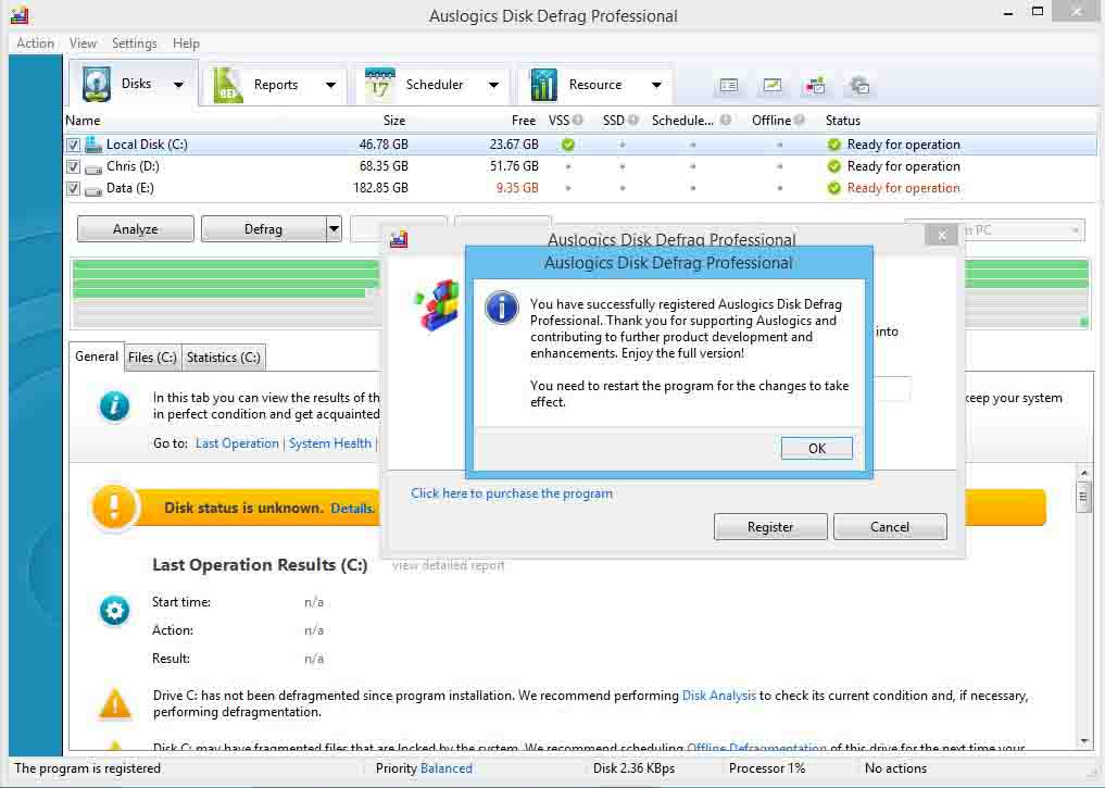Auslogics Registry Defrag 14.0.0.4 download the new version for windows